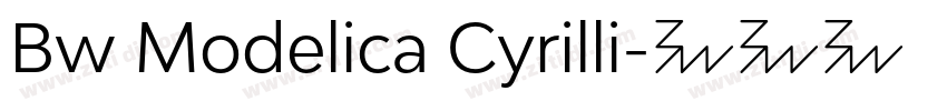 Bw Modelica Cyrilli字体转换